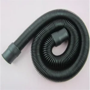 Custom Cutting 2 Inch Industrial Telescopic Corrugated Rubber Hose Fiber Braid Reinforcement Weather Resistant Cover Automotive
