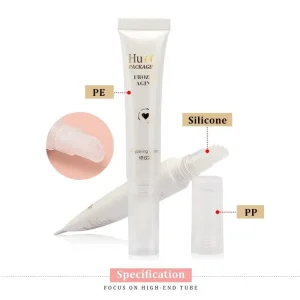 Custom D16 3ml-10ml Mini Empty Plastic Squeeze Tube Packaging Lip Balm Lip Gloss Tube With Silicone Applicator