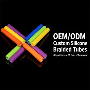 Custom Dual Color Braided Silicone Tube High Pressure Reinforced Hose For Food Medical Beverage Liquid Pump Equipment