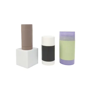 Custom Empty PP ABS Twist up Deodorant Stick Round Tube Container with 5ml 120ml Capacity OEM ODM Accepted