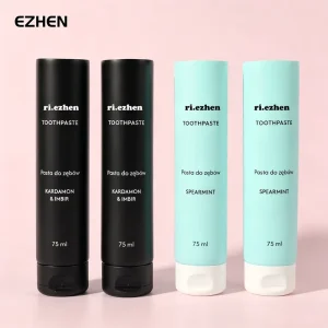 Custom Evoh Barrier Sunscreen Packaging Food Grade Standard Cosmetic Tubes Matte Black Tube Container Recyclable Soft Tube