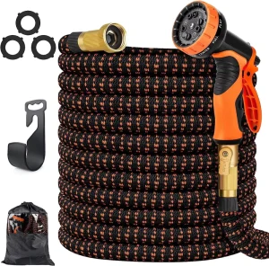 Custom Expandable Irrigation Flexible Garden Hose Durable 3 Layer Rubber High Pressure ANSI Certified 3/4” Diameter Garden