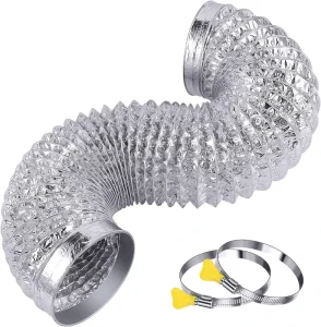 Custom Flexible Dryer Vent Hose Aluminum Flexible Dryer Vent Hose Air Ducting Non Insulated for HVAC Ventilation and Exhaust