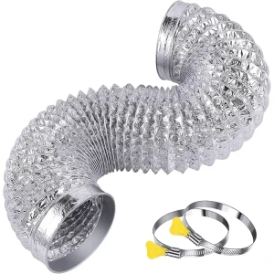 Custom Flexible Flex Dryer Vent Exhaust Air Ventilation Corrugated Hose Pipe Air Ventilation Corrugated Spiral Tube Duct Ducting