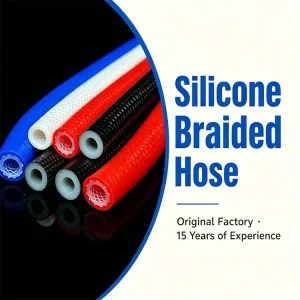 Custom Food Grade Braided Silicone Tube High Pressure Reinforced Hose for Beverage Milk Water Pump Liquid Transfer Equipment