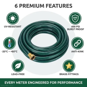 Custom Green PVC Garden Hose Pipe 10m 20m 30m 50m 100m Irrigation Hose for Garden Greenhouse