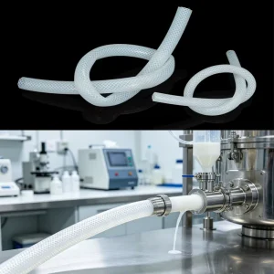 Custom High Pressure Platinum Cured Clear Water System Braided Rubber Pipe Silicone Hose for Milk