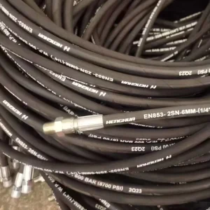 Custom Length 1/2 Inch SAE 100R12 4 Wire Spiral Hydraulic Hose Assembly High Pressure Rubber Oil Pipe Line 3000 PSI