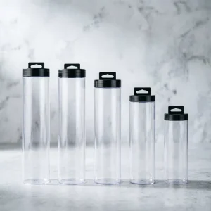 Custom Length Clear Plastic Packaging Tube 80mm Diameter PC Acrylic Material