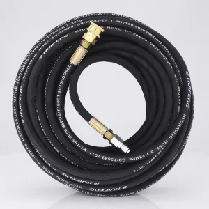 Custom Length High Pressure Hydraulic Hose Assembly Steel Wire Braided Rubber With Quick Coupler for Excavator Bulldozer Grader