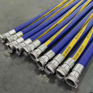 Custom Length Paint Coating Composite Hose for Chemical Solvent Transfer with Quick Fittings