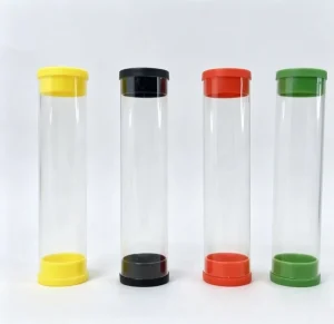 Custom Lid Color Pvc pc Tube for Pre Cone Packaging Good Seal Keep Fresh King Size Dry Hay Storage