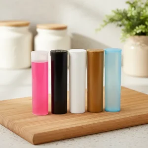 Custom Logo 117mm*31mm Multi Color Pop Top Squeeze Open Tubes Child Proof Plastic Tubes Food Grade for Roll Packaging