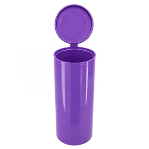 Custom Logo 96mm 105mm Colorful Plastic Tubes Pop Top Vial PP Vials Child Resistant Cone Tube PRC Tube
