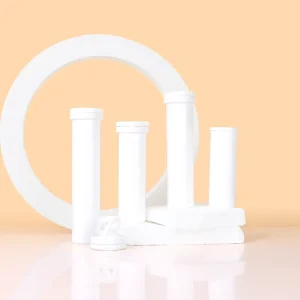 Custom Logo Effervescent Tablet Packaging Tube Empty Food Grade PP Plastic Container for Vitamin C