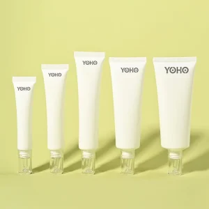 Custom Logo Empty Cosmetic Tube with Dropper 15ml 30ml 50ml 80ml 100ml White Plastic Essence Tube Packaging for Eye Cream