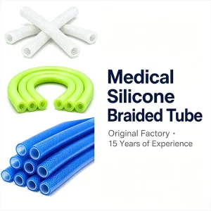 Custom Medical Food Grade Braided Silicone Tube High Pressure Hose for Peristaltic Pump Liquid Transfer Equipment