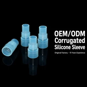 Custom Medical Food Grade Corrugated Silicone Tube Flexible Breathing Anesthesia Hose for Respirator Equipment Liquid Pump