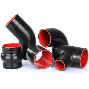 Custom Molded Silicone Elbow Pipe Reinforced Braided Silicone Bend Hose Automotive Use