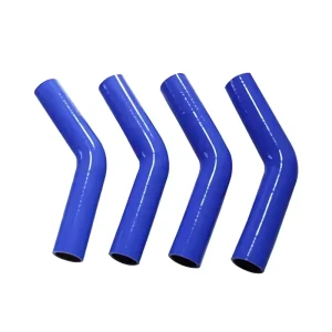 Custom Molded Silicone Elbow Pipe Reinforced Braided Silicone Bend Hose Automotive Use