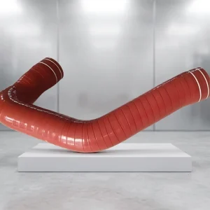 Custom Multi Bend Red Aramid Reinforced Silicone Intercooler Hose Heavy Duty Truck Turbo Air Pipe 5.0mm Wall Thickness Cutting