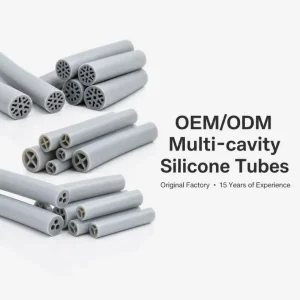 Custom Multi Lumen Silicone Tube High Precision Co extrusion Tubing Medical Grade Food Grade Industrial Equipment Fluid Cutting