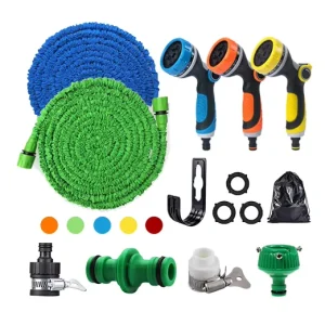 Custom No Kink Flexible Water Hose Expandable Long Lightweight Garden Hose 25ft 50ft 75ft 100ft With10 Function Nozzle