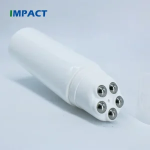 Custom PCR Plastic Cosmetic Tubes Roll On Massage Roller Applicator Recyclable Custom Color Screen Printing Eye Cream Serum Skin