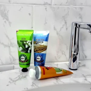 Custom PE Plastic Soft Touch Tube Cosmetic Squeeze Tube Packaging Oval Hand Cream Tube with Flip Top Lid LX359 OEM