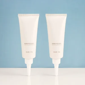 Custom Plastic Cosmetic Extruded Soft Tubes in 120g with Flip Top Cap and Offset Printing for Skincare Lotion Packaging