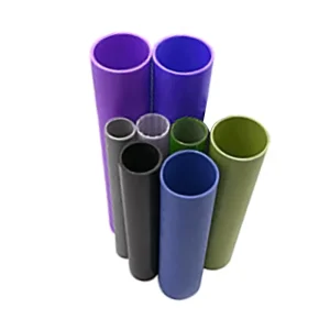 Custom Plastic Round Tube Profiles High Strength Extruded PVC Pipe Hollow Rod Tubing Industrial Use UV Resistant Impact Proof
