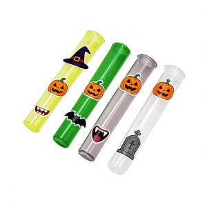 Custom Plastic Smoking Accessories Cone Shape Tubes Multi Color Tobacco Pipe Smell Water Proof Storage Tube