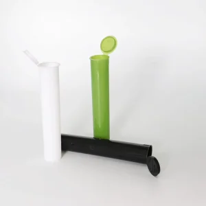 Custom Print Child Proof Cones Tubes Pop Top Tube Container Packaging Plastic Childproof Tubes