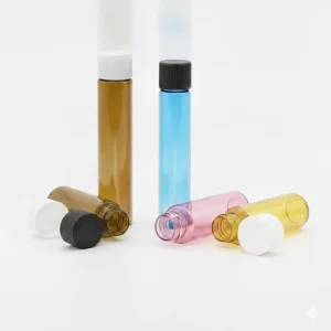 Custom Printed PET Plastic Child Proof Tubes Screw Cap 120mm Transparent Odor Proof Packaging Container