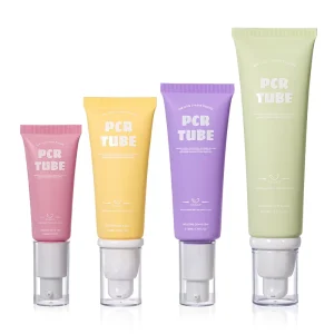 Custom Printing 20ml 30ml 50ml Plastic Squeeze Tube Multi function Moisturizing Cream Packaging BB Cream Serum Airless Pump Tube