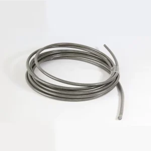 Custom Pu Coated Teflon Brake Hose 3an An3 Stainless 304 Steel Braided 3.2mm Ptfe Brake Line Clutch Hose for Automotive Car