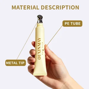 Custom Smooth Zinc Alloy Applicator EU Food Grade Squeeze Tube Packing Laminated Soft Plastic Eye Care Cream Lip Balm Gloss Tube