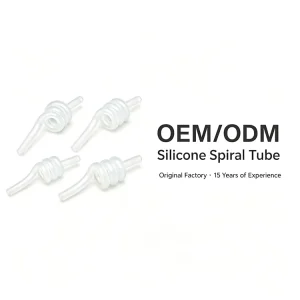 Custom Spiral Silicone Tube High Pressure Reinforced Hose for Medical Food Liquid Pump Peristaltic Equipment Fluid Transfer