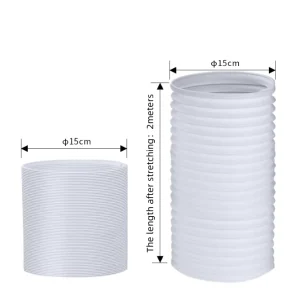 Custom Thermal Flexible Air Hose PP Steel Wire White Exhaust Portable Duct Vent Portable Exhaust Air Conditioning Hose
