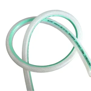 Custom Transparent Non Toxic Odorless Food Grade Fiber Hose 4mm Wall Thickness 8KG Pressure Cutting Service Plastic Braided Hose