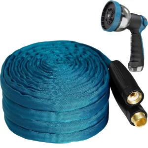 Custom Upgraded Non-Expanding Garden Hose Wear Resistant Light Weight Leak Proof Metal Interface 3/4in Water Kink Free Waterhose