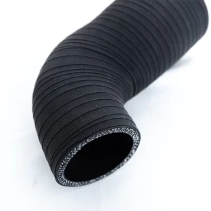 Custom Vehicles Black Silicone Rubber Hoses Cloth Wrapped Reinforced Oil Pipe Elbow Solutions Cutting Service
