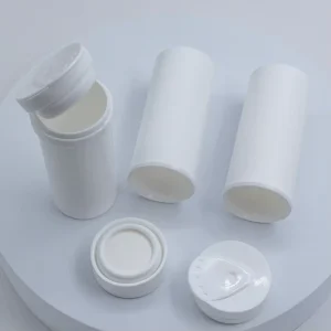 Custom White PP Plastic Cylinder Tube Empty Candy & Effervescent Pill Packaging with Flip Top Cap Moisture-proof Packaging