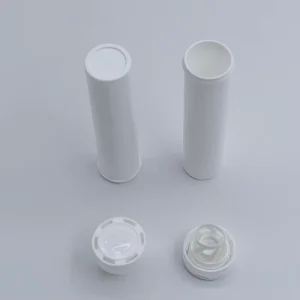 Custom White PP Plastic Cylinder Tube Empty Moisture-proof Candy & Effervescent Pill Packaging with Spring Cap