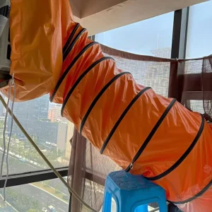 Custom-made Waterproof and Wear-resistant 16-inch 400mm 10-meter PVC Flexible Spiral Ventilation Hose