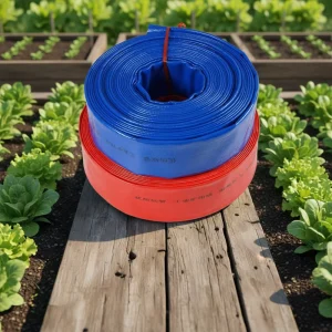 Customizable 1-8 Inch 100-Meter Flat PVC Lay Flat Hose UV Treated Flexible Durable Water-Saving Irrigation for Farm Water