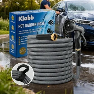 Customizable 10m Flexible Garden Hose 3 Layer Natural Latex with Multi Function Nozzle Expandable 35ft Watering Hose