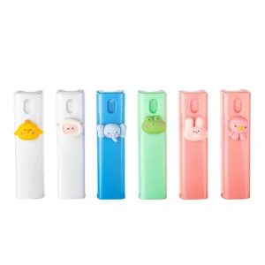 Customizable 10ml Square Tube Spray Bottle Cartoon Cute Oral Alcohol Perfume Dispensing PP Fine Mist Sprayer Pump Sealer