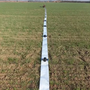 Customizable 4 Inch PE Pre Drilled Cavity Layflat Hose 100m Plastic Main Water Hose for Agricultural Irrigation Garden Use