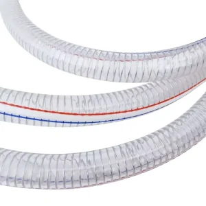 Customizable Clear High Pressure PVC Reinforced Steel Wire Hose for Agriculture Irrigation and Drainage